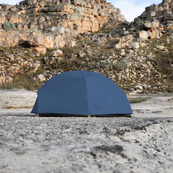 Палатка Naturehike Mongar NH19M002-J 210T двухместная сверхлегкая, синяя Phantom Blue, 6975641882596