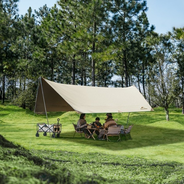 Тент Naturehike Cloud Skies Tarp C2350WS010 150D 500*380 см песочный, 6927595796498