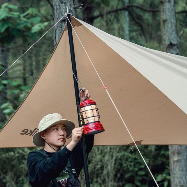 Стойка для тента Naturehike NH20PJ040 алюминиевый сплав 2.4 м, 4 секции, цвет черный, 6927595782538
