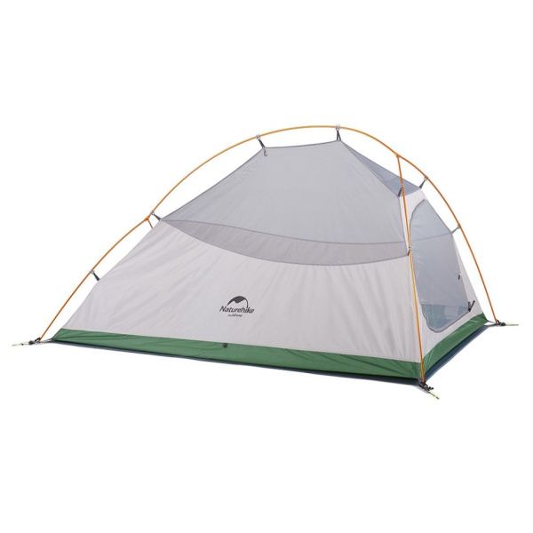 Палатка Naturehike Сloud up 2 210T NH17T001-T двухместная с ковриком, зеленая, 6927595730577