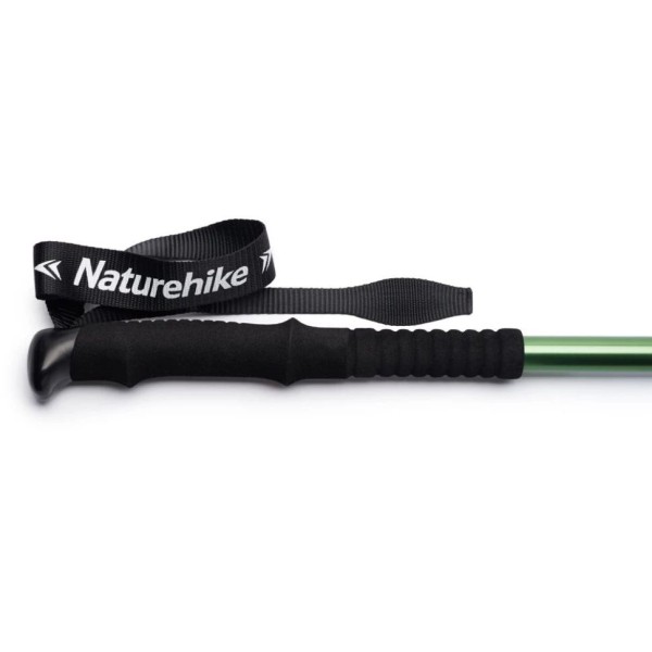 Палка треккинговая Naturehike ST 01 6061 (3-секции) NH17D001-Z (62-135cm) зелёный (новый, царапины, потертости)