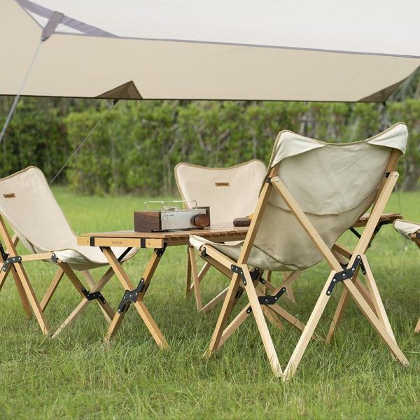 Стул складной Naturehike серия Q-9E NH19JJ008 , бежевый, размер M, 6927595749746