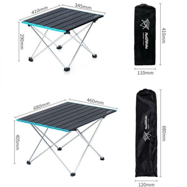 Стол NaturehikeFT08 NH19Z008-Z  складной  L черный, 6927595750773